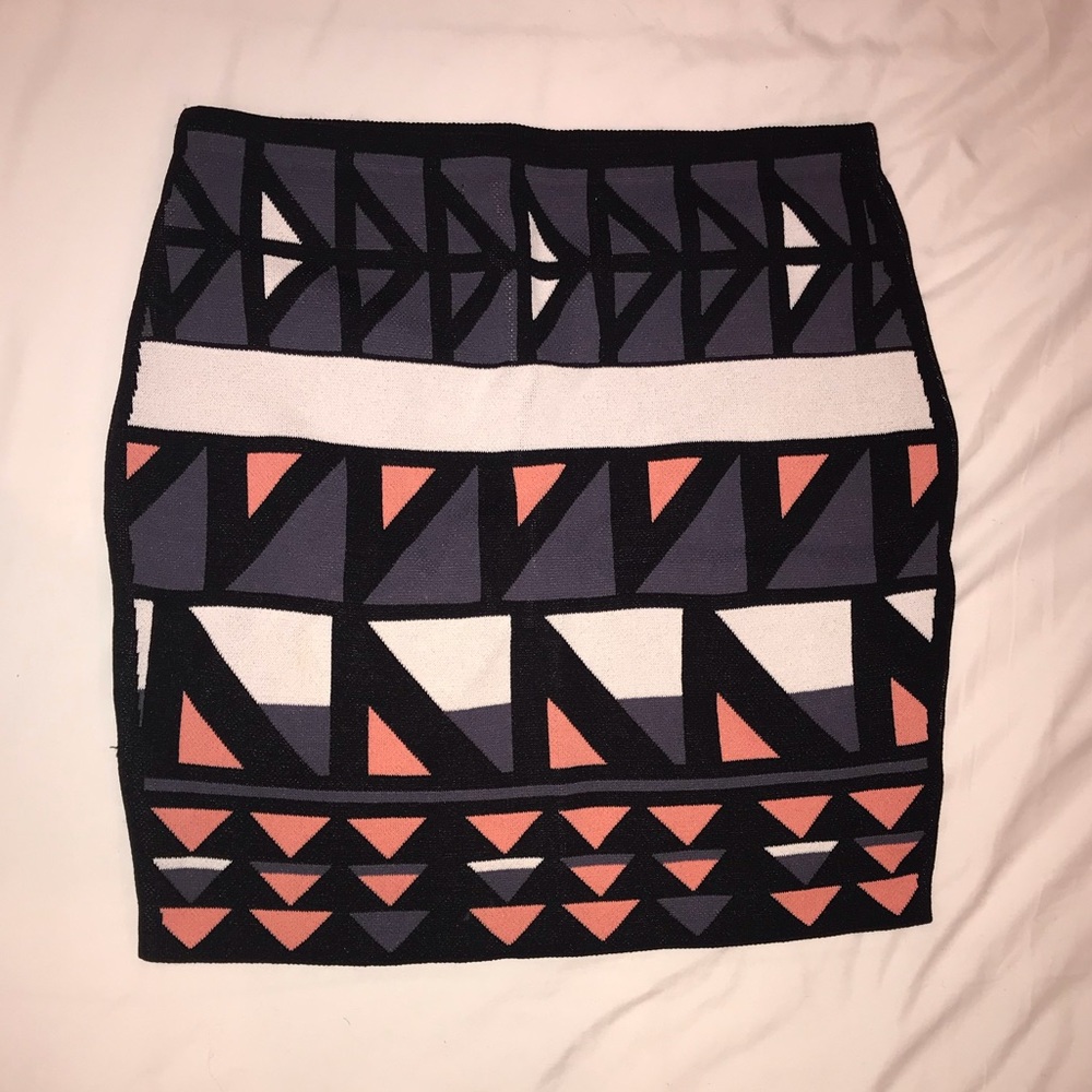 RACHEL Rachel Roy Aztec Mini Skirt